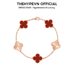 VÒNG TAY VAN CLEEF ARPELS VCA VINTAGE ALHAMBRA 18K CARNELIAN