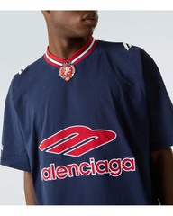 ÁO BALENCIAGA 3B FOOTBALL OVERSIZED T-SHIRTS(NAVY)