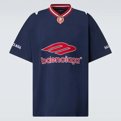 ÁO BALENCIAGA 3B FOOTBALL OVERSIZED T-SHIRTS(NAVY)