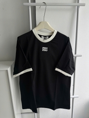 ÁO THUN MIU MIU COTTON JERSEY (BLACK)
