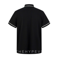 Áo Polo Celine Classic In Cotton Piqué (Black) [Mirror Quality]