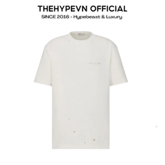Áo Thun Dior Relaxed Couture Logo Back (White) [Mirror Quality]