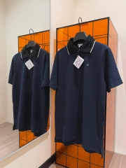 Áo Polo Loewe In Cotton (Midnight Blue) [Mirror Quality]