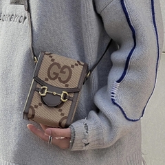 TÚI GUCCI GC HORSEBIT 1955 PHONE BAG JUMBO (BROWN)