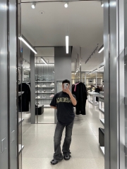 Áo Thun Balenciaga Tape Type Logo Printed (Black) [MIRROR QUALITY]