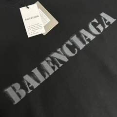Áo Thun Balenciaga Stencil Type Medium Fit (Black) [Mirror Quality]