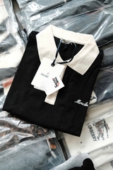 ÁO POLO MONCLER PIQUET SCRIPT LOGO (BLACK)