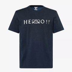 ÁO THUN LOEWE HELLO LOGO PRINTED (NAVY)