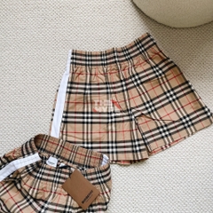BURBERRY SHORTS - Quần Shorts BBR Side stripe (White) [Mirror Quality]