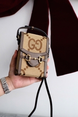 TÚI GUCCI GC HORSEBIT 1955 PHONE BAG JUMBO (BROWN)