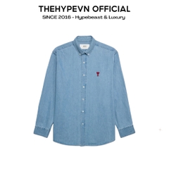 ÁO SƠ MI AMI PARIS CHEMISE HEART (BLUE DENIM)