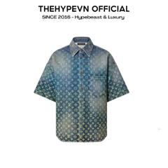 ÁO SƠ MI LOUIS VUITTON LV RAINBOW MONOGRAM JACKET (BLUE)
