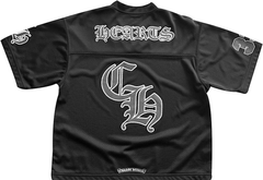 Áo Thun Chrome Hearts CH Mesh Stadium Football Jersey (Black) [Mirror Quality]