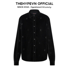ÁO SƠ MI LOUIS VUITTON LV BLASON CORDUROY JACKET SHIRT (BLACK)