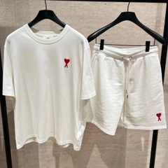 ÁO PHÔNG AMI PARIS BIG HEART LOGO TEE (WHITE)