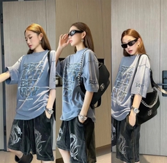 Áo Thun Balenciaga See Now Buy Now (Blue) [Mirror Quality]