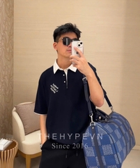 Áo Polo Louis Vuitton LV Embroidered Cotton Blend (Black) [Mirror Quality]
