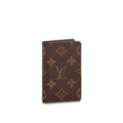 LOUIS VUITTON CARD HOLDER - Ví Đựng Card Monogram Pocket Organizer (Browne) [Mirror Quality]