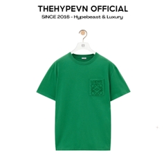 ÁO THUN LOEWE RELAXED EMBROIDERY POCKET (TENNIS GREE)