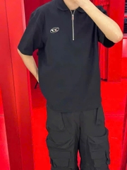 Áo Polo Diesel Zipped (Black) [Mirror Quality]