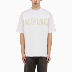 Áo Thun Balenciaga Tape Type Logo Printed (White) [MIRROR QUALITY]