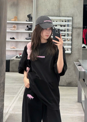 ÁO THUN BALENCIAGA DIY BACK MEDIUM FIT T-SHIRT(BLACK)
