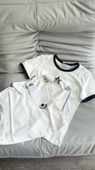 Áo Thun Dior Dioriviera (Ecru and Navy Blue) [Mirror Quality]