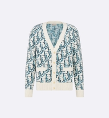 ÁO CARDIGAN DIOR OBLIQUE JACQUARD (BLUE)