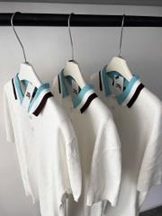 ÁO POLO LOUIS VUITTON LV MONOGRAM POINTELLE (WHITE)