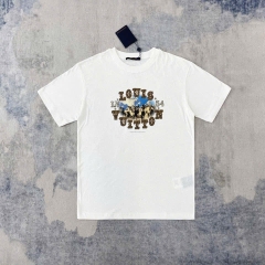 ÁO THUN LOUIS VUITTON LV LINEN BLEND (CREAM)