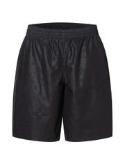 QUẦN LOUIS VUITTON MONOGRAM MOIRE JACQUARD SILK SHORTS IN BLACK