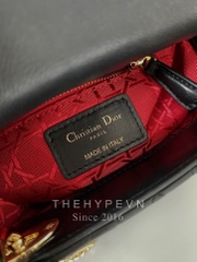 MINI LADY DIOR BAG CRAFTED IN BLACK LAMBSKIN (BLACK)