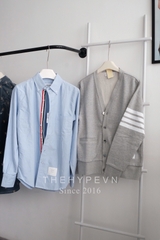 ÁO SƠ MI THOM BROWNE TB GROSGRAIN ARMBAND OXFORD SHIRT (SỌC DỌC) (BLUE)