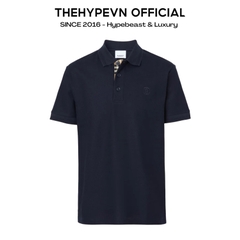 ÁO POLO BURBERRY BBR CIRCLE LOGO EMBROIDERED (BLUE)