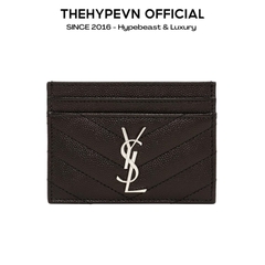 SAINT LAURENT CARD HOLDER - Ví đựng card YSL (Black) [Mirror Quality]