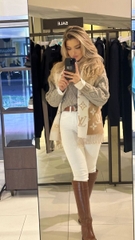 KHĂN QUÀNG LOUIS VUITTON LV ESSENTIAL MONOGRAM (BEIGE)