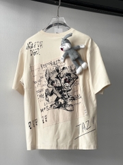 Áo 13De Marzo x LOONEY TUNES Bugs Bunny Sketch Moonbeam (Cream) Best Quality