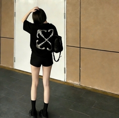 ÁO THUN OFF WHITE SCRIBBLE SS26 ( BLACK)