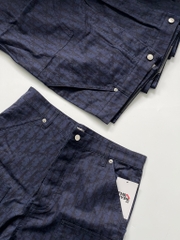 Quần Dior Oblique Kasuri Cotton Denim (Navy)