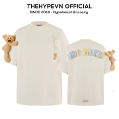 13DE MARZO TEE - Áo Thun Macaron Logo (White) Best Quality