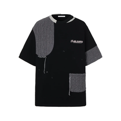 Áo Thun 13De Marzo Bear Knit Suture (Black) Best Quality