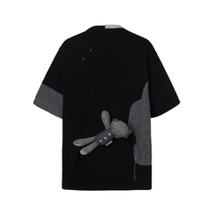 Áo Thun 13De Marzo Bear Knit Suture (Black) Best Quality
