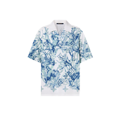 Áo Sơ Mi Louis Vuitton Graphic Short-Sleeved Cotton ( White) [Mirror Quality]