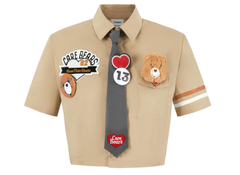 Áo Sơ Mi 13De Marzo Care Bear Campus Tie (Brown) Best Quality