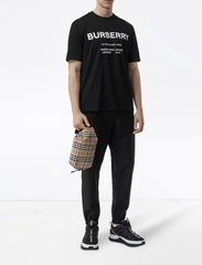 BURBERRY TEE - Áo BBR Horseferry Print Cotton (Black) [Mirror Quality]