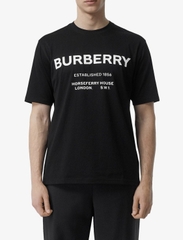 BURBERRY TEE - Áo BBR Horseferry Print Cotton (Black) [Mirror Quality]