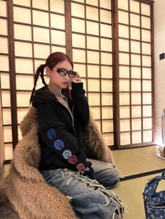 ÁO KHOÁC CHROME HEARTS MULTICOLOR HORSESHOE (BLACK)