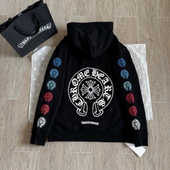ÁO KHOÁC CHROME HEARTS MULTICOLOR HORSESHOE (BLACK)
