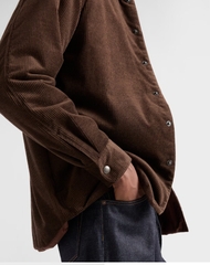 SƠ MI PRADA WOOL AND CASHMERE SHIRT (COCOA BROWN)