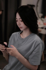 Áo thun Louis Vuitton Embossed (Grey)